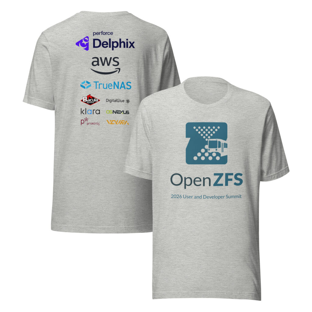 Additional OpenZFS Summit T-Shirt